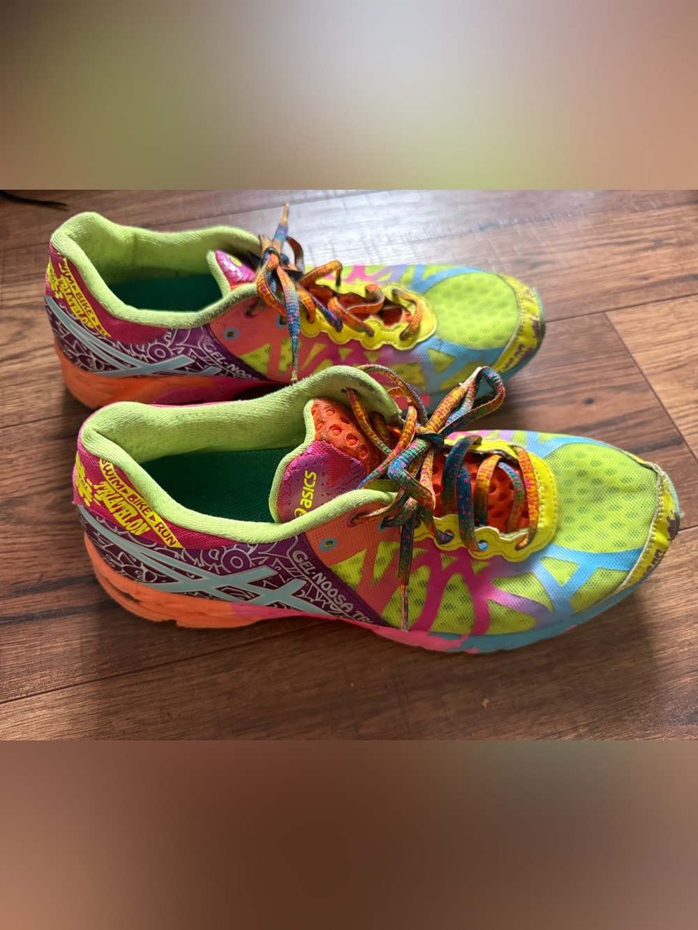 ASICS Gel Noosa Tri 9 Shoes Womens Size 10 Multicolor Running Triathlon T458N